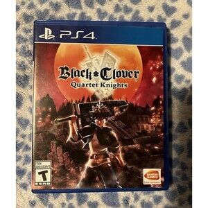 PS4 Black Clover Quartet Knights Good Condition/Worked Last Played